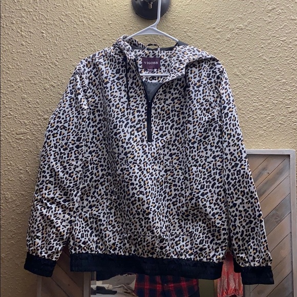 Vigoss leopard print quarter zip rain coat - Picture 6 of 7